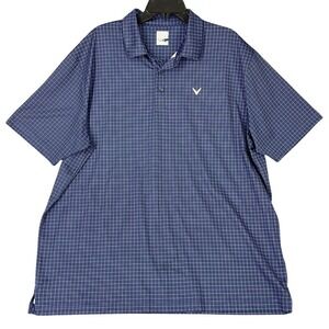 Callaway‎ Polo Mens XXL OptiDri Check Golf Shirt Performance Athletic Golfcore